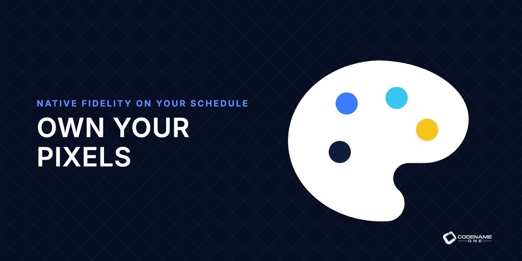 Own Your Pixels: Native Fidelity on Your Schedule
