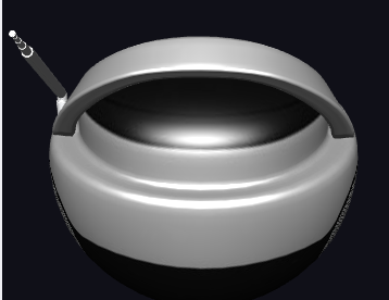 A textured glTF model loaded with GltfLoader