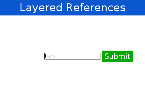 Button’s left inset linked to text field